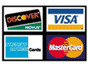 Visa Mastercard, American Express, Discover Logos